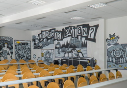 Atelier Fresque sur les murs de la FLCE.