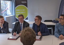 Signature Convention de mécénat I.BP Groupe BPCE - Fondation de l'Université de Nantes